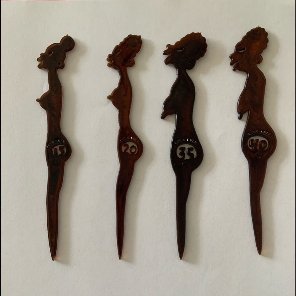 Make a statement- unique hair pins.